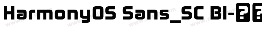 Harmony0S Sans_SC Bl字体转换